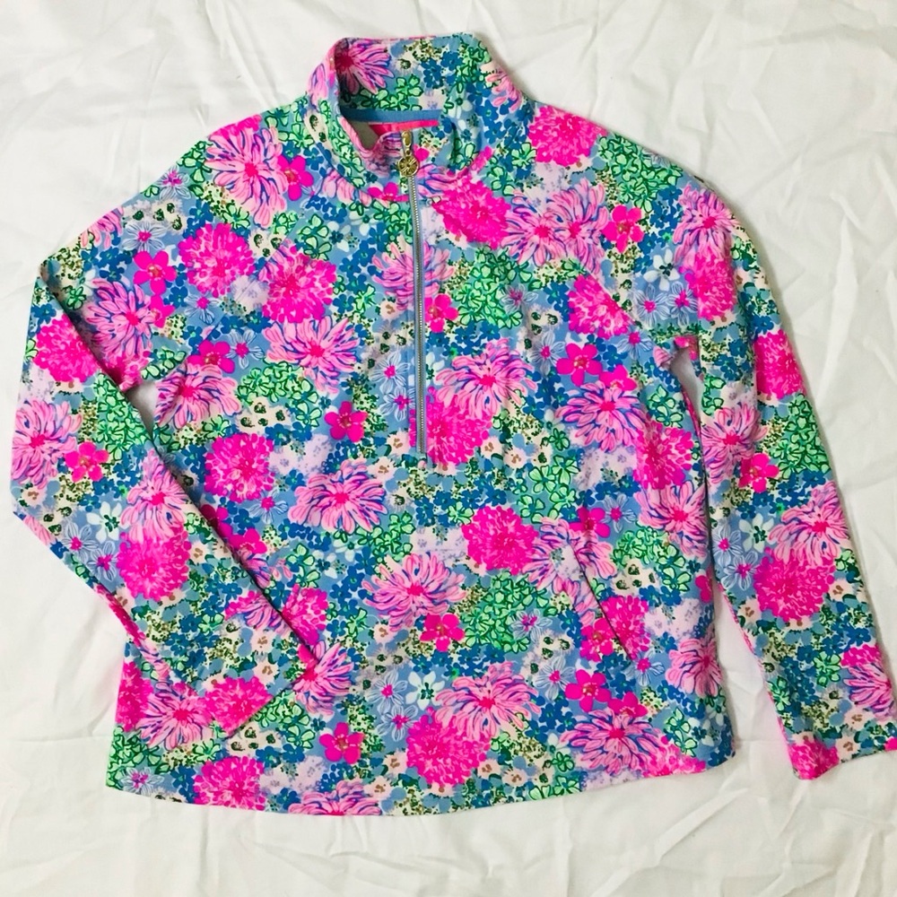 LILLY PULITZER Quarter Zip Pull Over NWOT